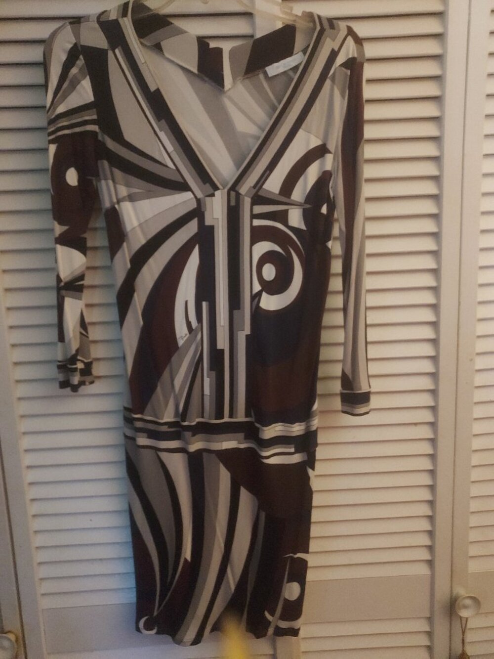 emilio pucci slinky dress sz 6 Iconic geometric multicolor